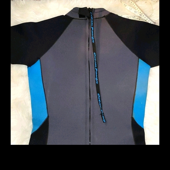 OCEAN PACIFIC OP SWIM SURF AQUA AEROBICS SUIT GEAR - Picture 10 of 16